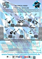HAPPY HOUR OKTOBERFESTBAND technical rider stagerider