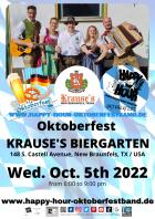 HAPPY HOUR OKTOBERFESTBAND Krause's Oktoberfest Texas USA