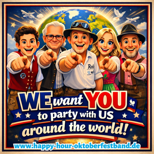 HAPPY HOUR OKTOBERFESTBAND your Oktoberfestband straight from the heart of Bavaria