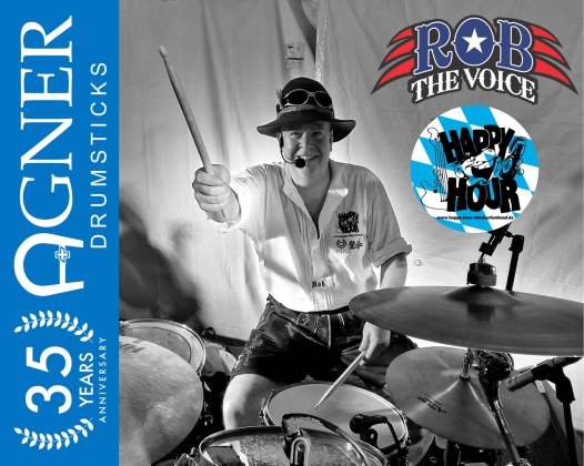 ROB the voice HAPPY HOUR OKTOBERFESTBAND - AGNER drumsticks endorser