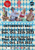 HAPPY HOUR Oktoberfestband SANUR SEGARA BEACH VILLAGE DAS BISTRO BY MAMA'S