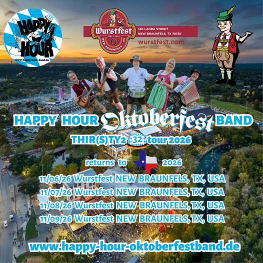 HAPPY HOUR OKTOBERFESTBAND Wurstfest New Braunfels Texas USA