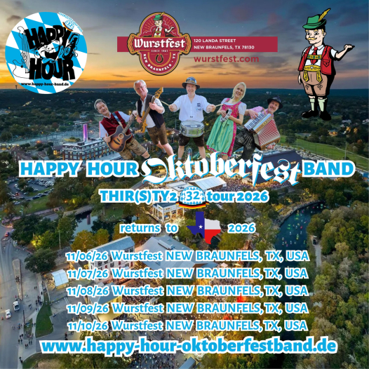HAPPY HOUR OKTOBERFESTBAND Wurstfest New Braunfels Texas USA