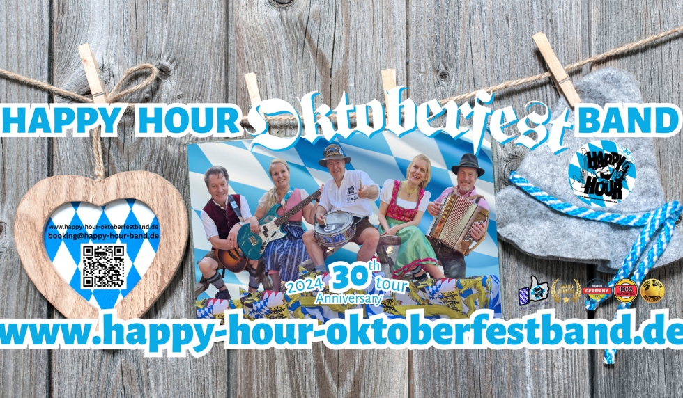HAPPY HOUR OKTOBERFESTBAND 30th Anniversary Oktoberfest tour 2024